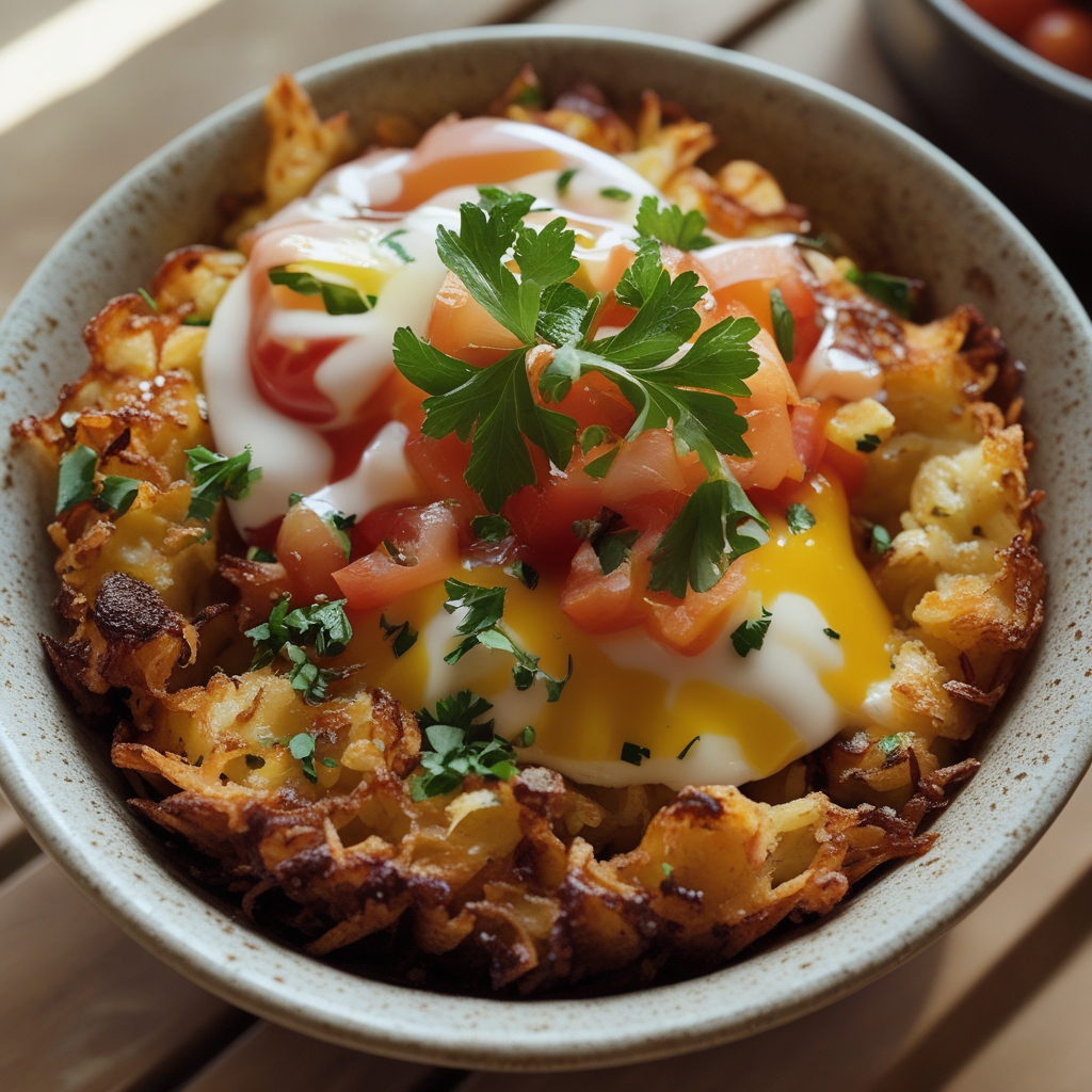 Hash Brown Breakfast Bowls - Easy Homemade Comfort Breakfast finished