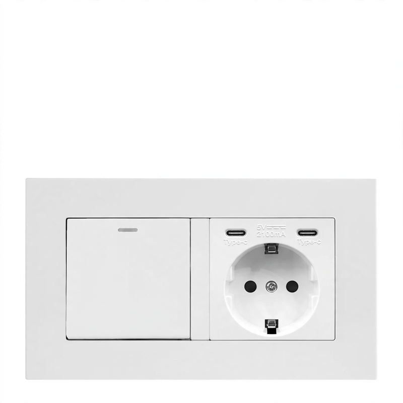 Socket 16A European standard with USB