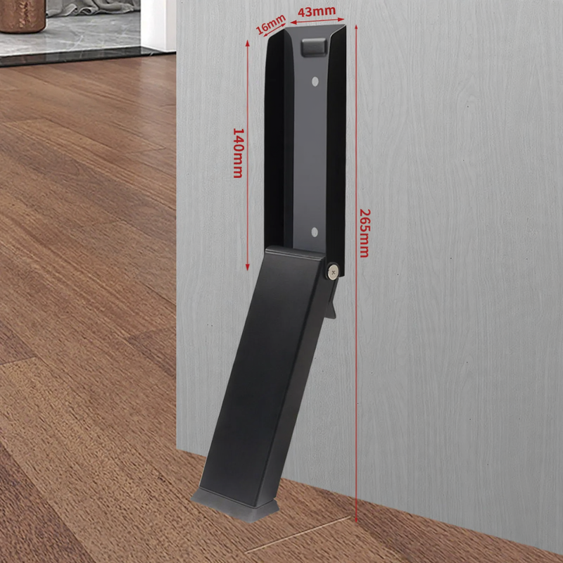 Stainless Steel Door Stopper with Foot Control, Magnetic