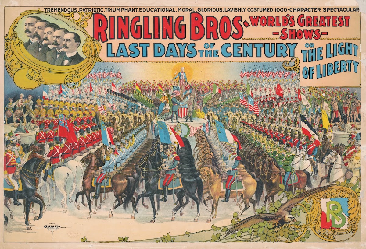 Ringling Bros Worlds Greatest Shows  Last days of the Century or the light of li