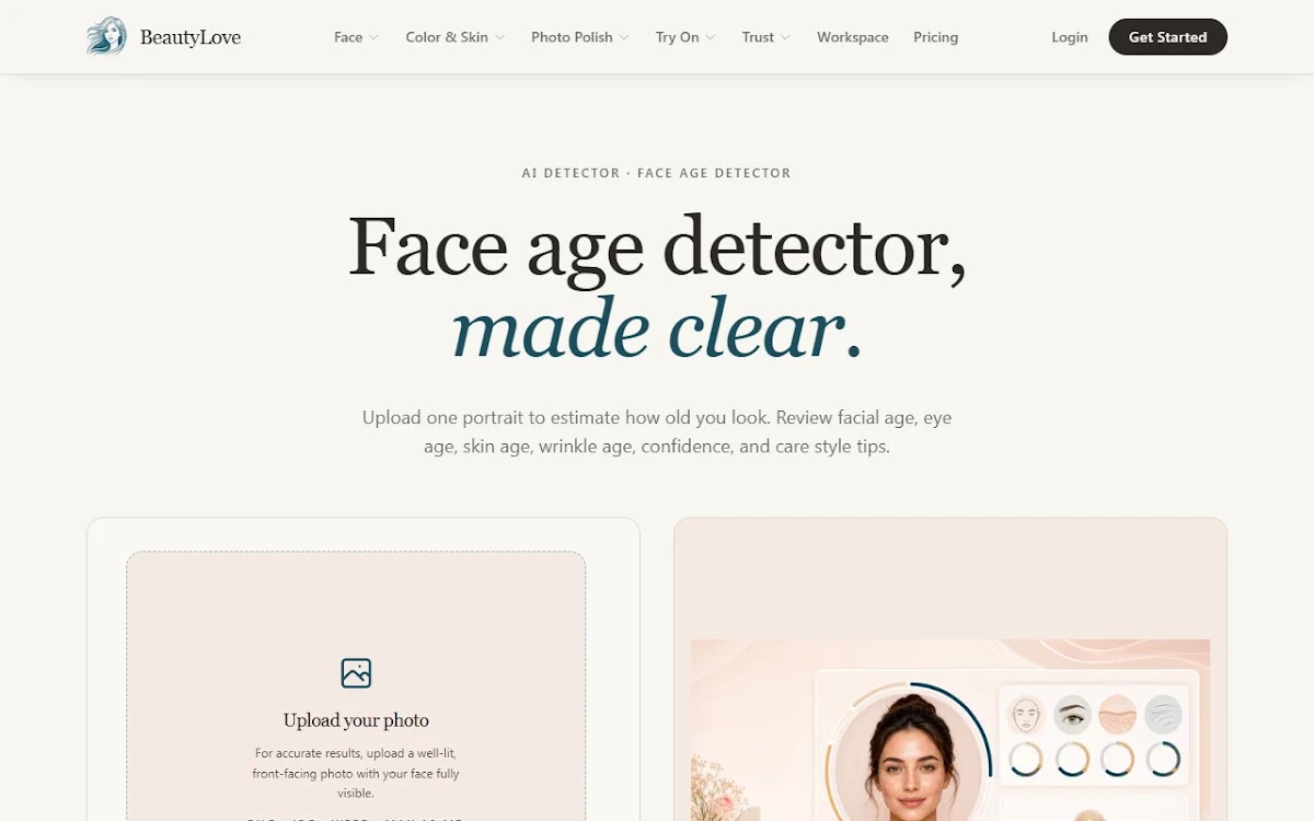 Captura de FaceAge AI