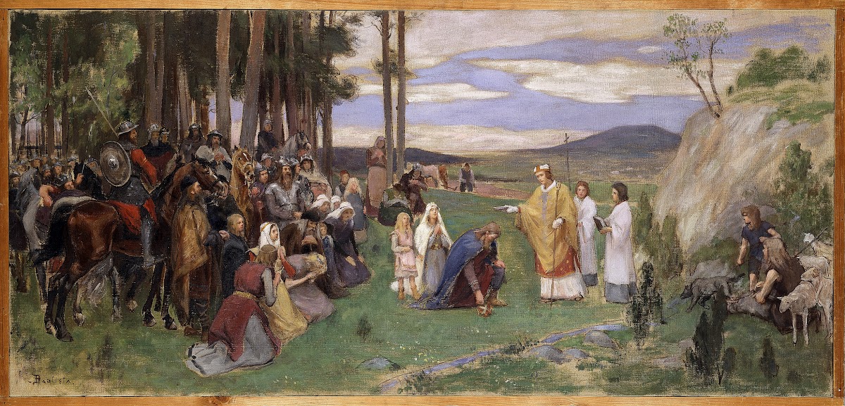 Proposed Decoration for the Walls in the Upper Hall of the NM Ansgar Preaching C