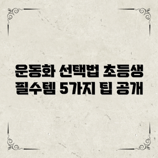 초등학생운동화, 운동화 추천, 초등학생 선택 팁, 어린이 운동화, 학생 운동화