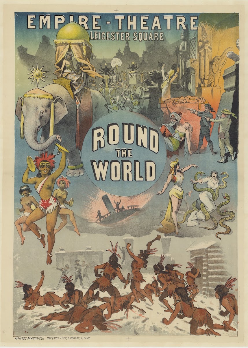 Empire Théâtre Leicester square Round the world 1885