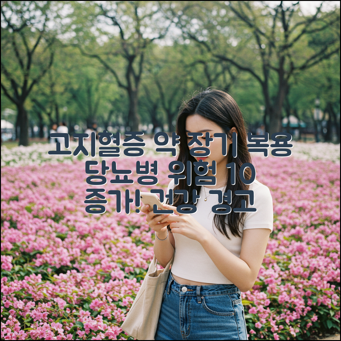 고지혈증 약 장기 복용, 당뇨 10% 위험!