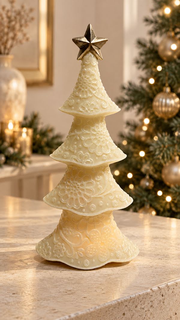 Adorno de Navidad Árbol Resina con Luz