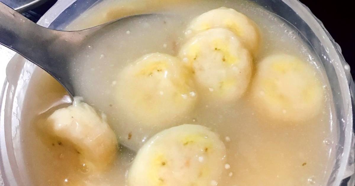 Chè chuối bột báng