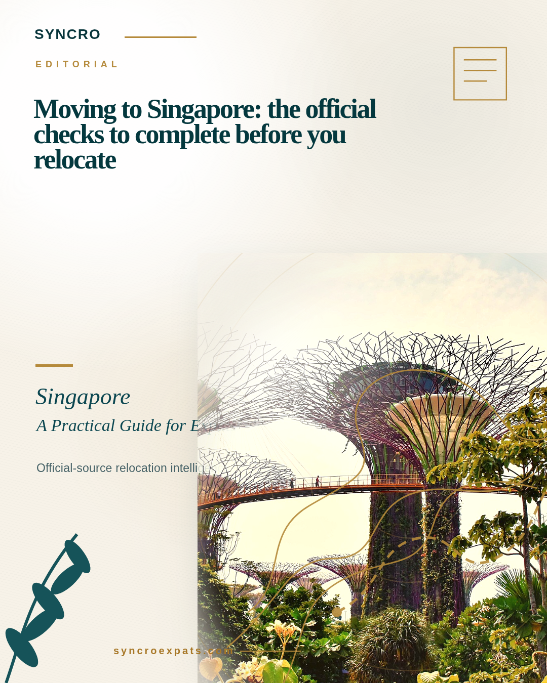 Moving to Singapore: the official checks to complete before you relocate