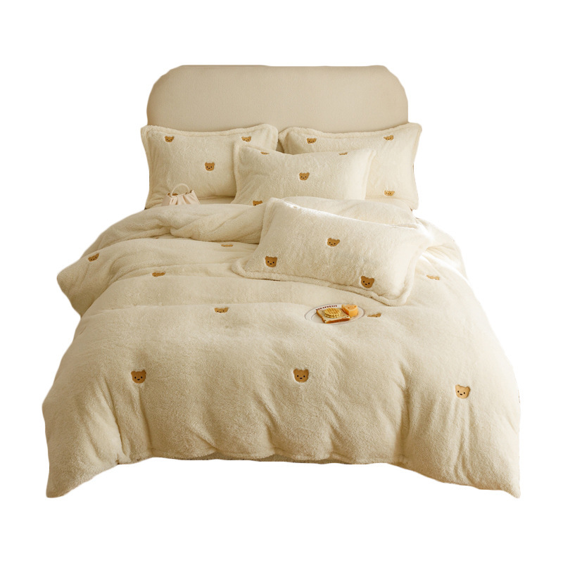 Kinder Bettwäsche-Set, Milchfaser-Fleece, winterwarm