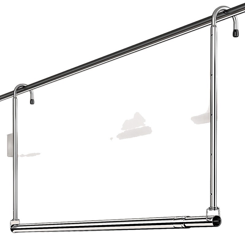 Retractable clothesline made of stainless steel