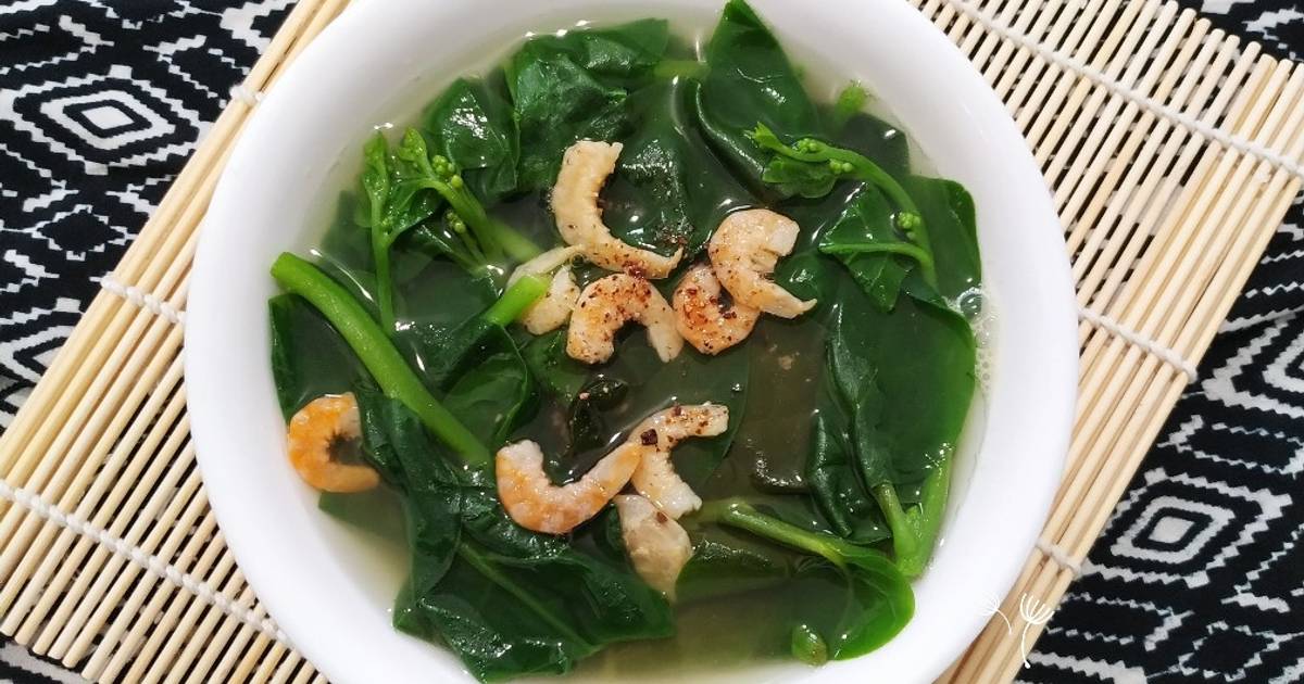 Canh mồng tơi tôm khô