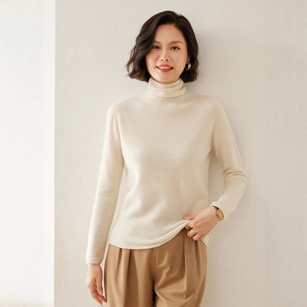 Cashmere turtleneck sweater
