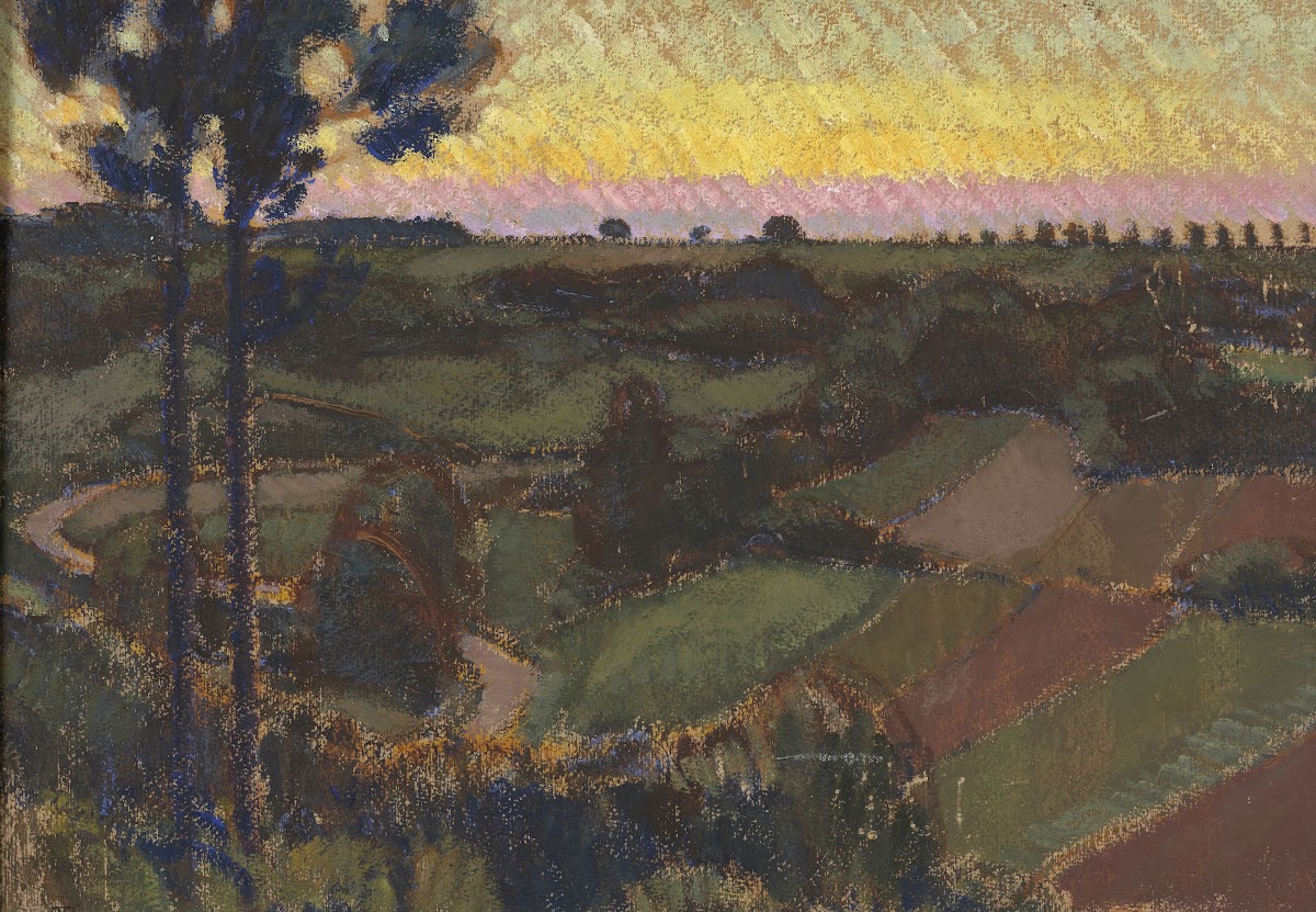 Environs de Némours crépuscule
