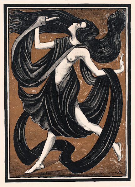 Danseres met draperieën 1919