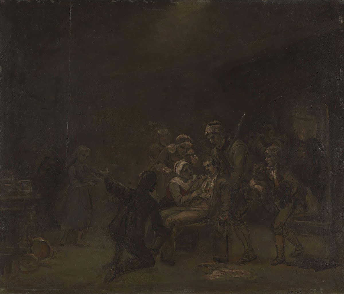 Sketch for The Return of the Bear Hunter 1857   1861