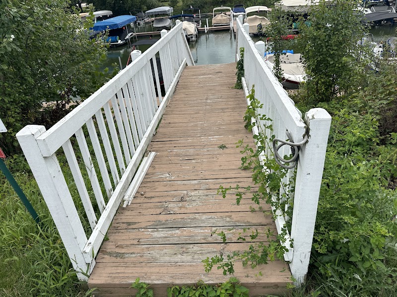 Intracoastal at Geist, dock repair in progress — view 1
