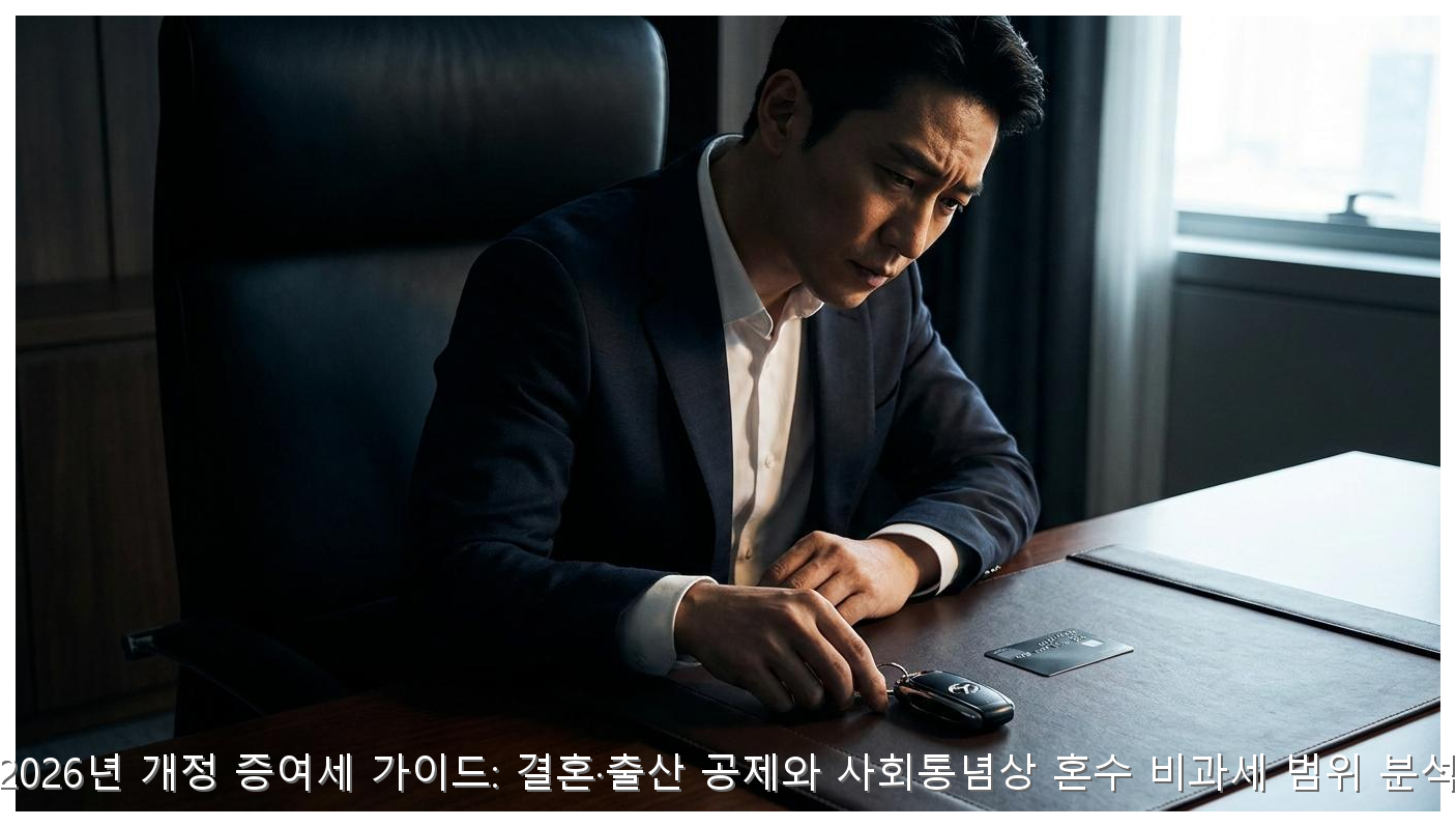 2026년 개정 증여세 가이드: 결혼·출산 공제와 사회통념상 혼수 비과세 범위 분석 핵심 안내 및 분석 인포그래픽 (6)