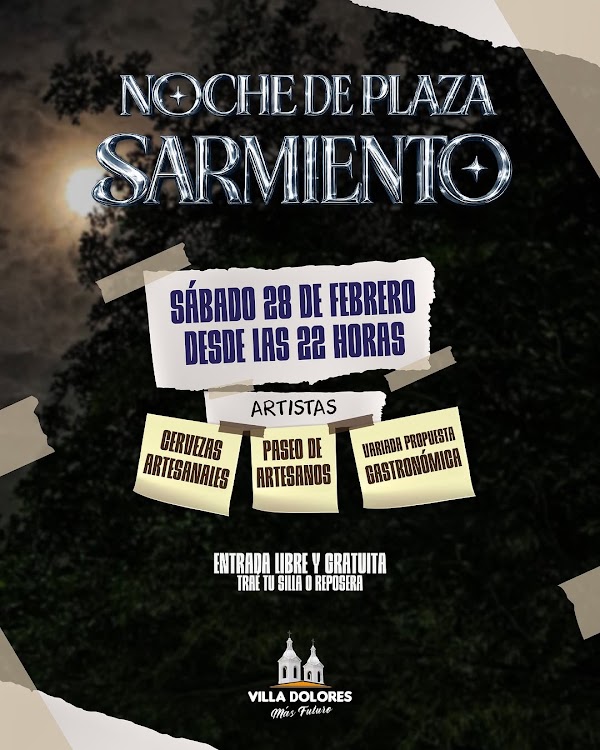 Noche de Plaza Sarmiento