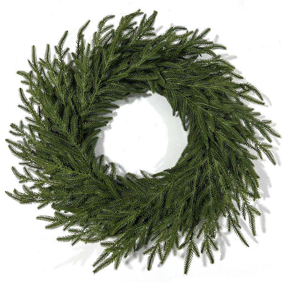 Artificial Norfolk Christmas Wreath made of Soft Rubber