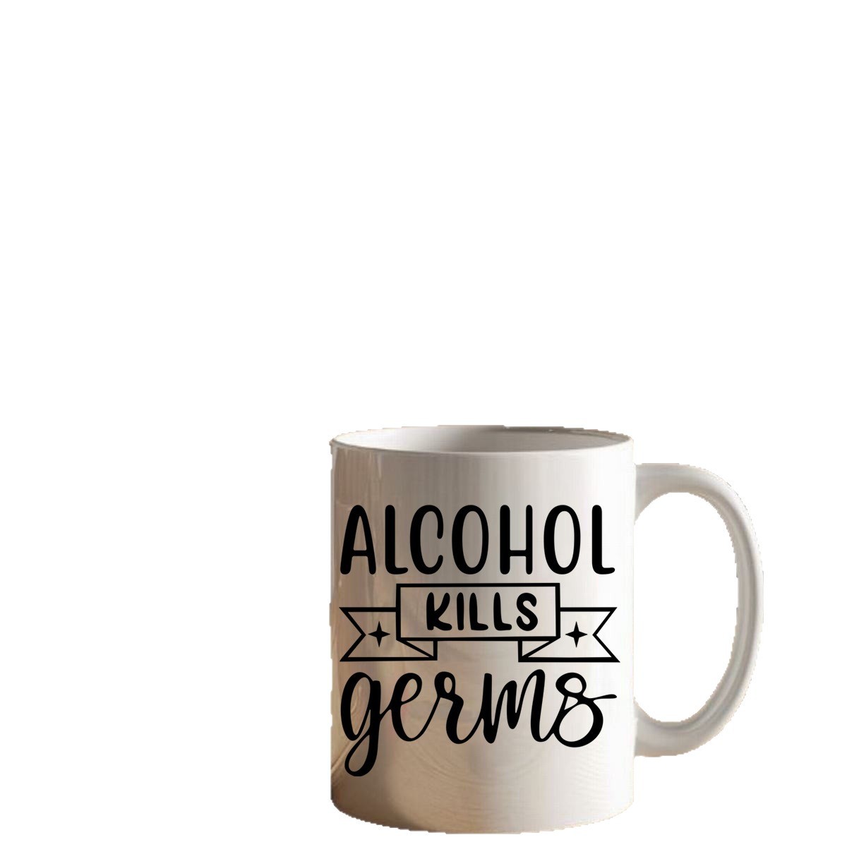 Keramik-Kaffeebecher mit Spruch, 301–400 ml