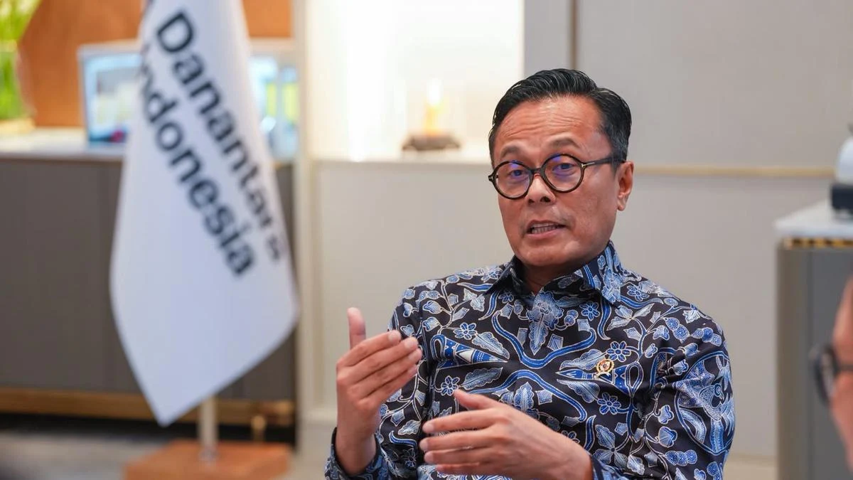 Kepala BP BUMN Dony Oskaria saat memberikan keterangan terkait restrukturisasi BUMN Karya.