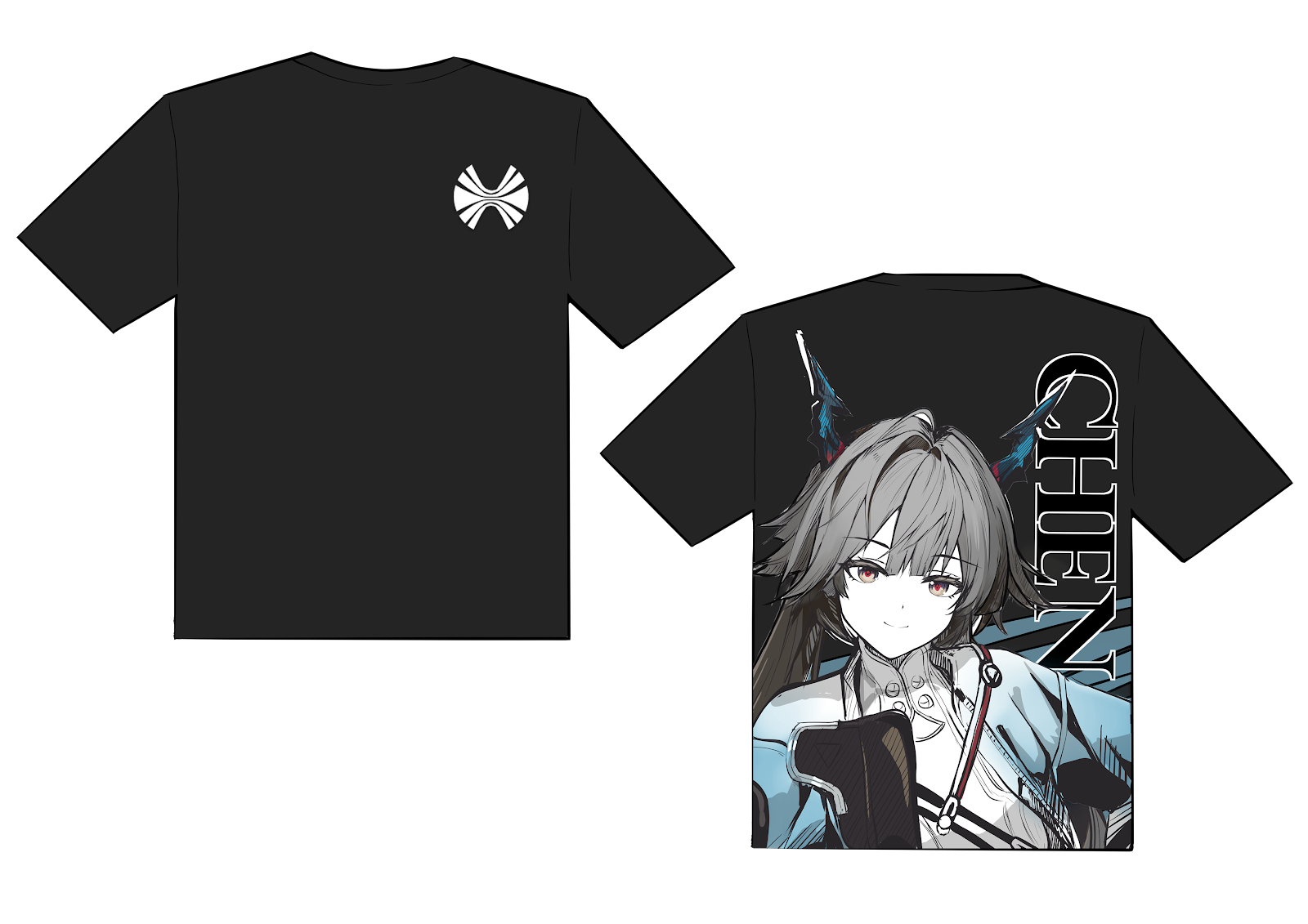 T-Shirt Chen Qianyu Black by Karbiter ( Yuki Azuya )