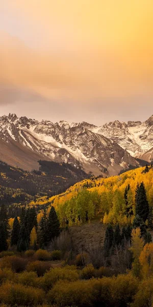 Autumn Landscape, Mountain Scenery, Colorado, Fall Foliage 5K Wallpaper Background