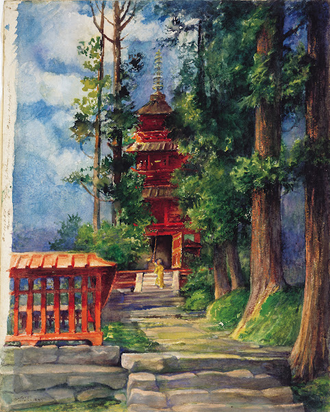 Red Pagoda Nikko 1886