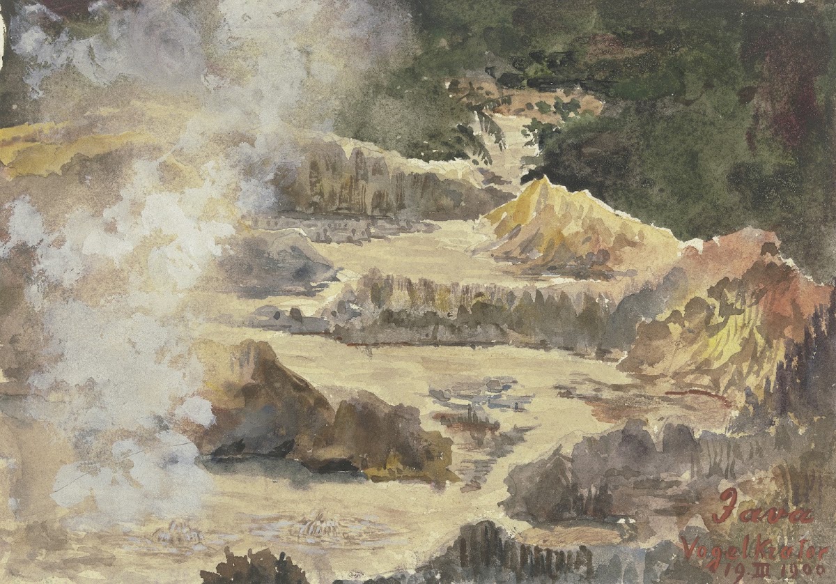 Bird crater on Java 1900