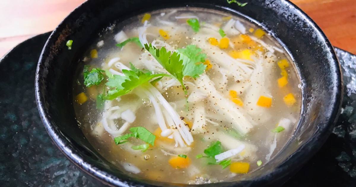 Súp nấm rau củ