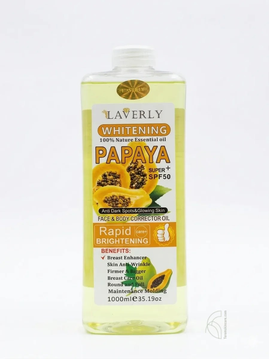 Laverly Whitening Papaya Face & Body Corrector Oil