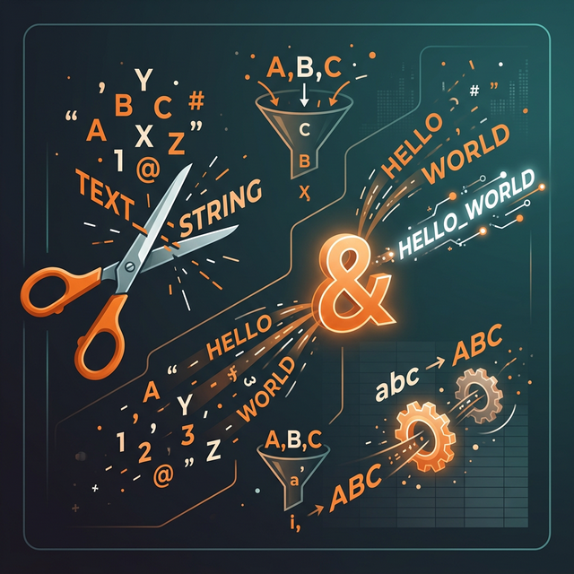 Các Hàm Xử Lý Chuỗi Trong Excel: LEFT, RIGHT, MID, TRIM, CONCATENATE