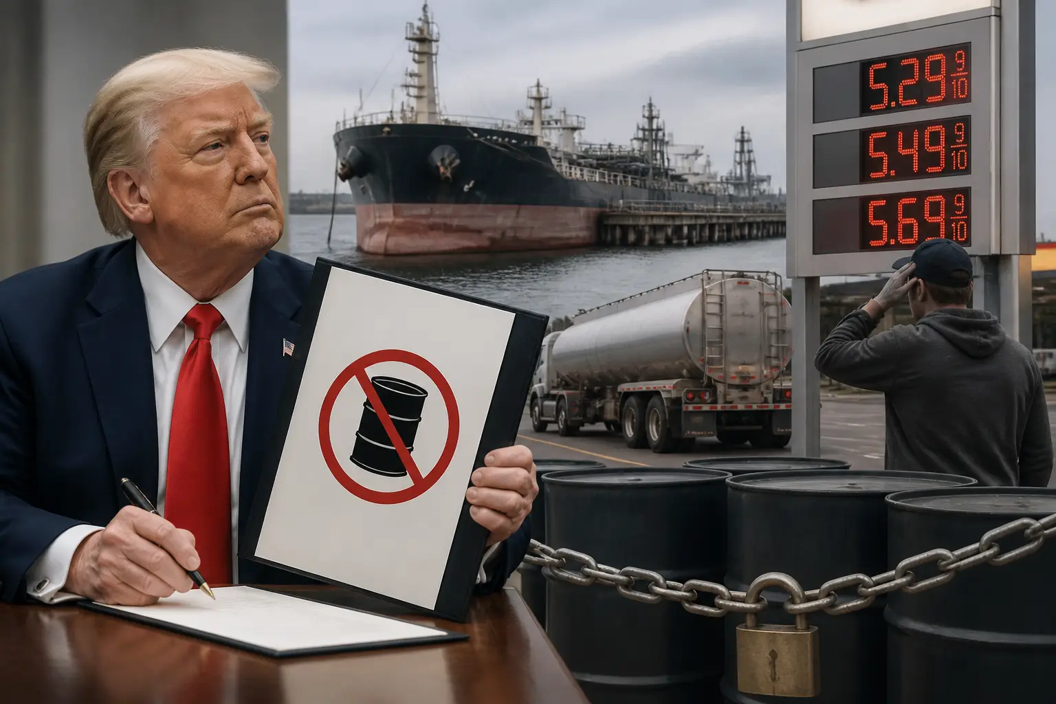 Editorial image for Trump supports diesel export ban to address rising energy costs