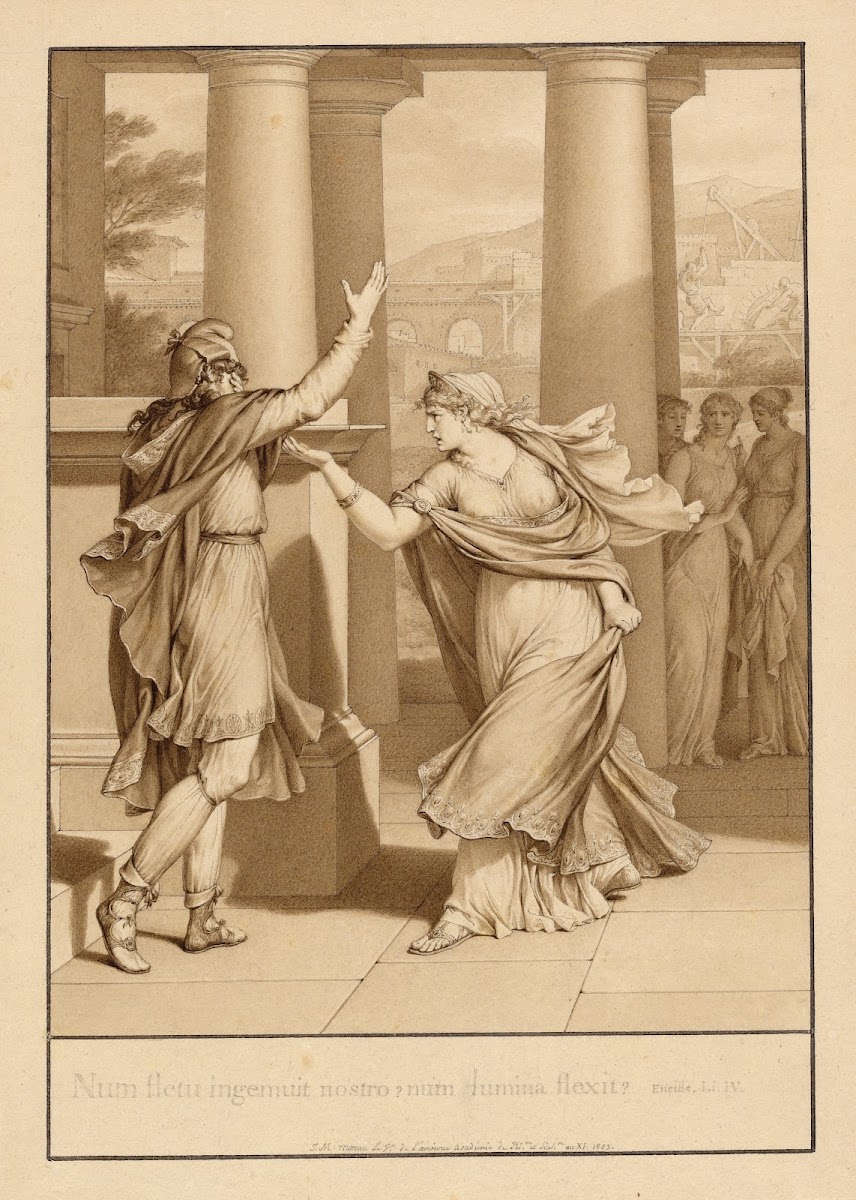 Dido Excoriates Aeneas from Book IV of the Aeneid 1803
