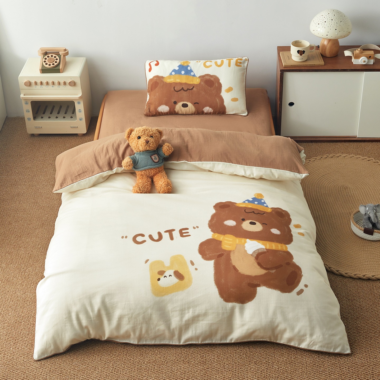 Cotton Kindergarten Bedding Set, 3-piece