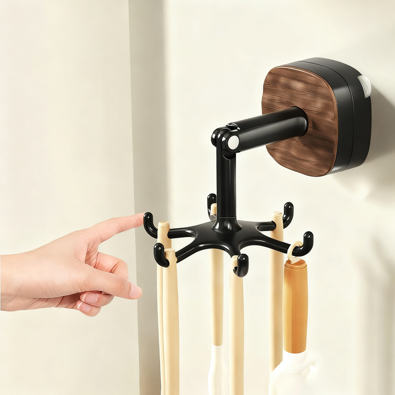 Swivel Kitchen Hook, PC, No Drilling