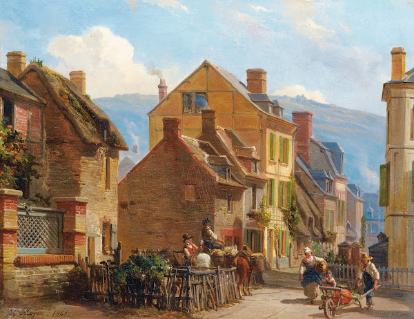 The Rosiers Street In Trouville 1848
