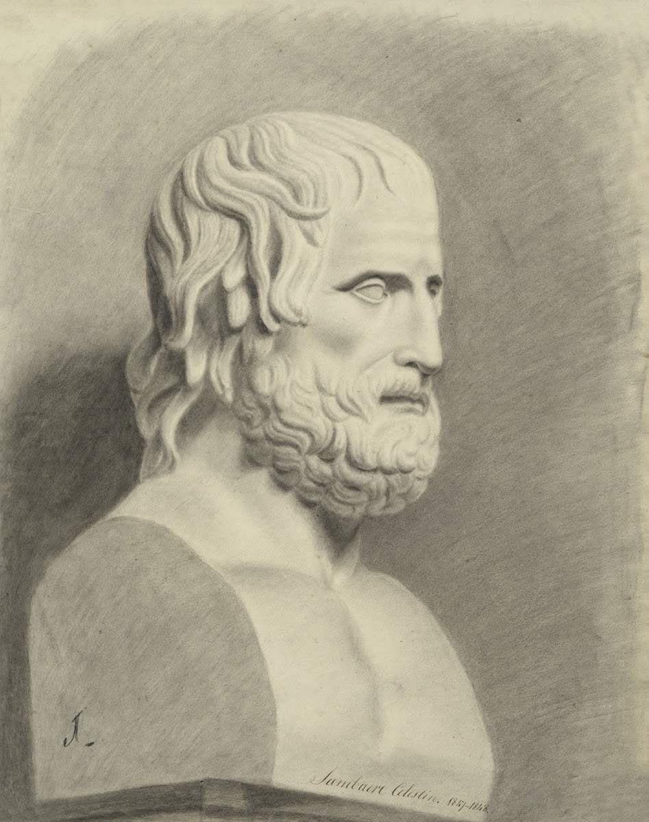 Bust Of Euripides 1847