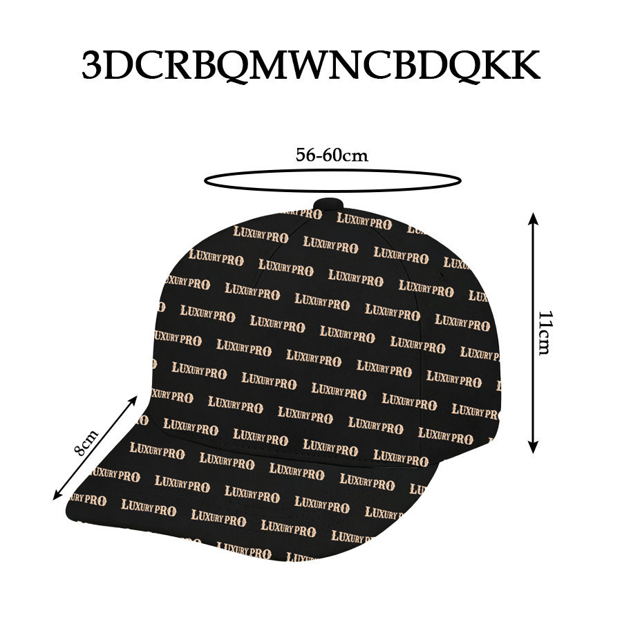 3D Adult Baseball Cap - No Lining| No Air Vents
