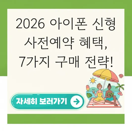 아이폰 신형 사전예약 혜택