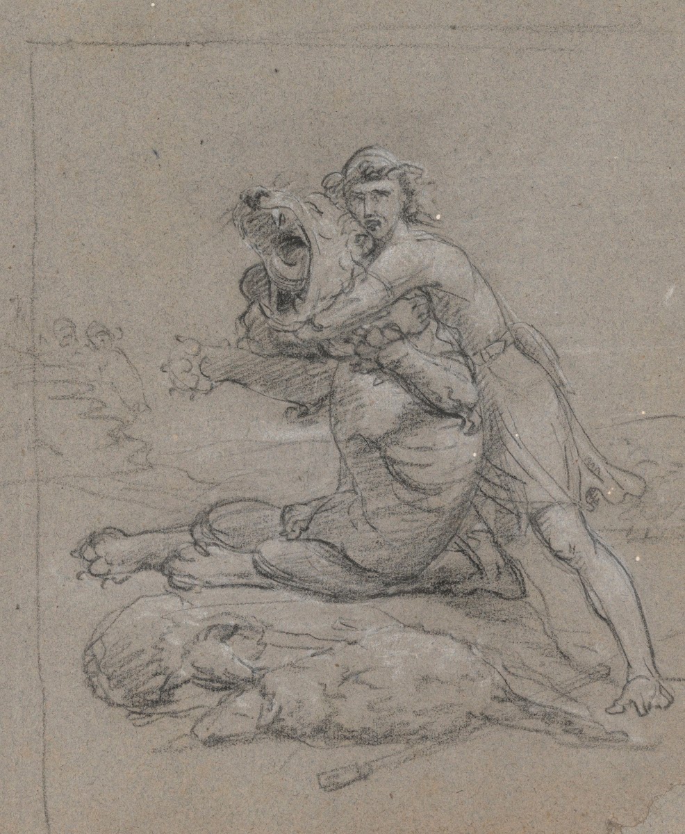 Samson Fights the Lion