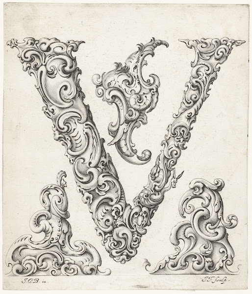 Letter V 1645 1650