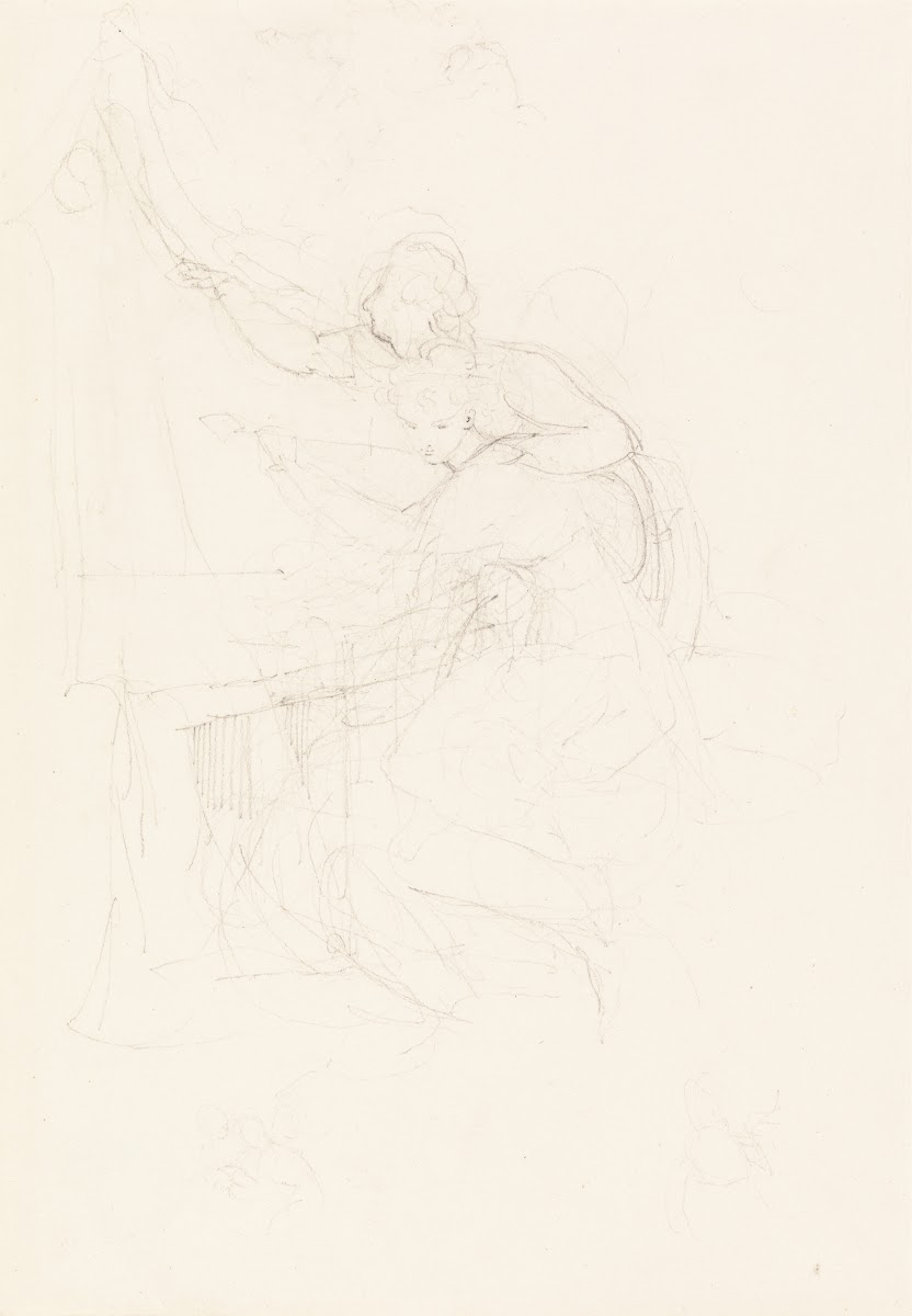 Girl and Youth at a Table