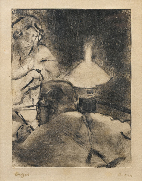 LA LECTURE SOUS LA LAMPE M CARDINAL 1880 83