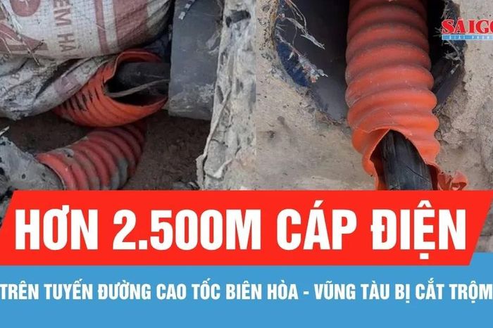 Hơn 2.500m cáp điện trên tuyến đường cao tốc Biên Hòa - Vũng Tàu bị cắt trộm - Báo Sài Gòn Giải Phóng