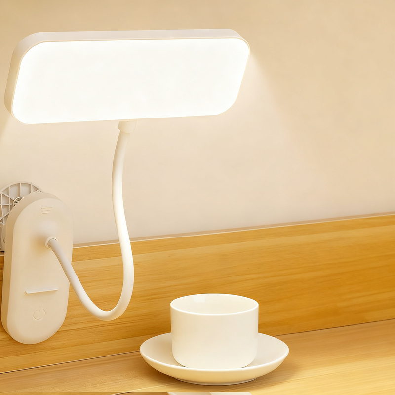 LED clamp lamp for desk and bed