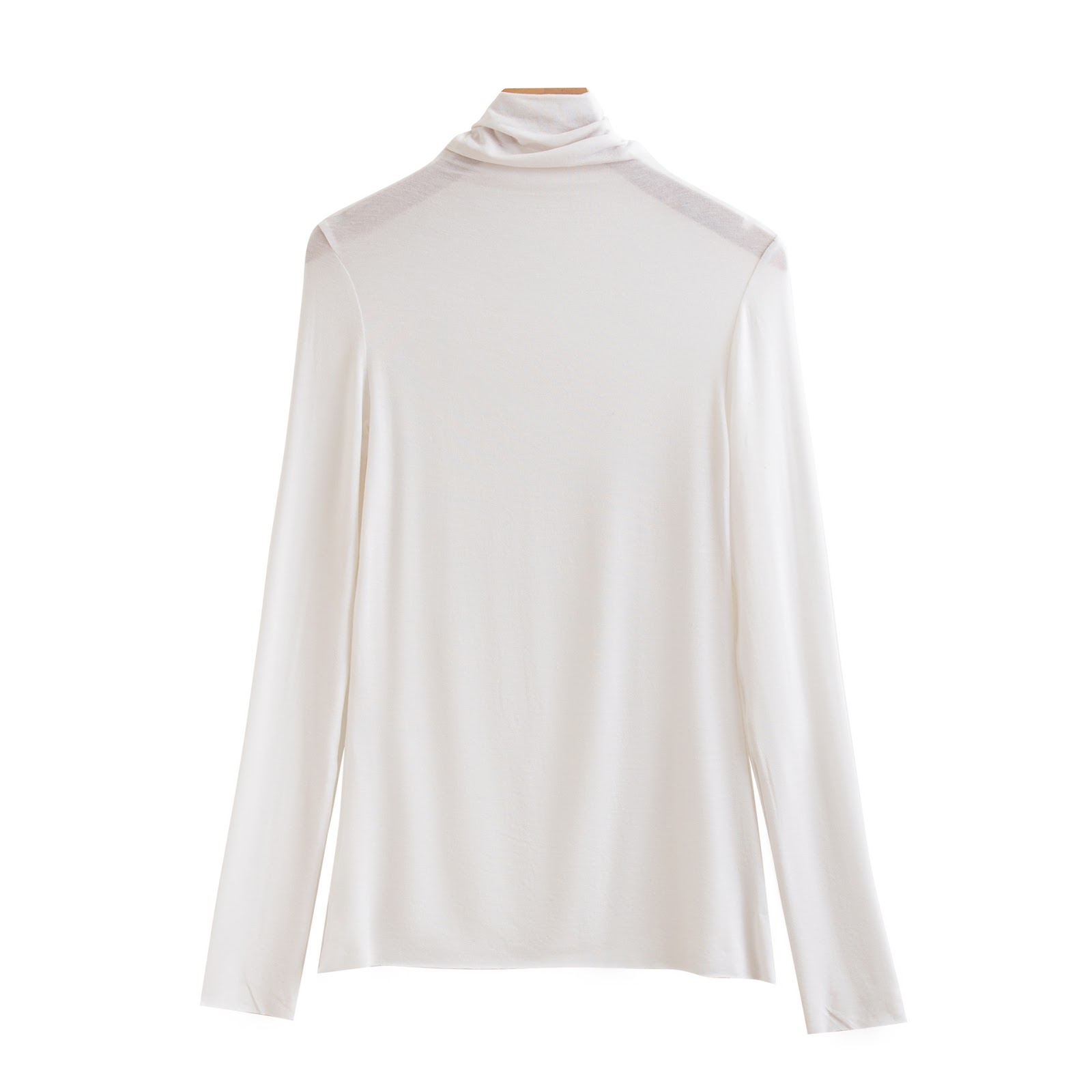 Women's long-sleeve shirt with stand-up collar, soft and comfortable