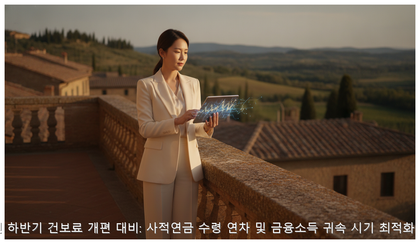 2026년 하반기 건보료 개편 대비: 사적연금 수령 연차 및 금융소득 귀속 시기 최적화 가이드 핵심 안내 및 분석 인포그래픽 (2)