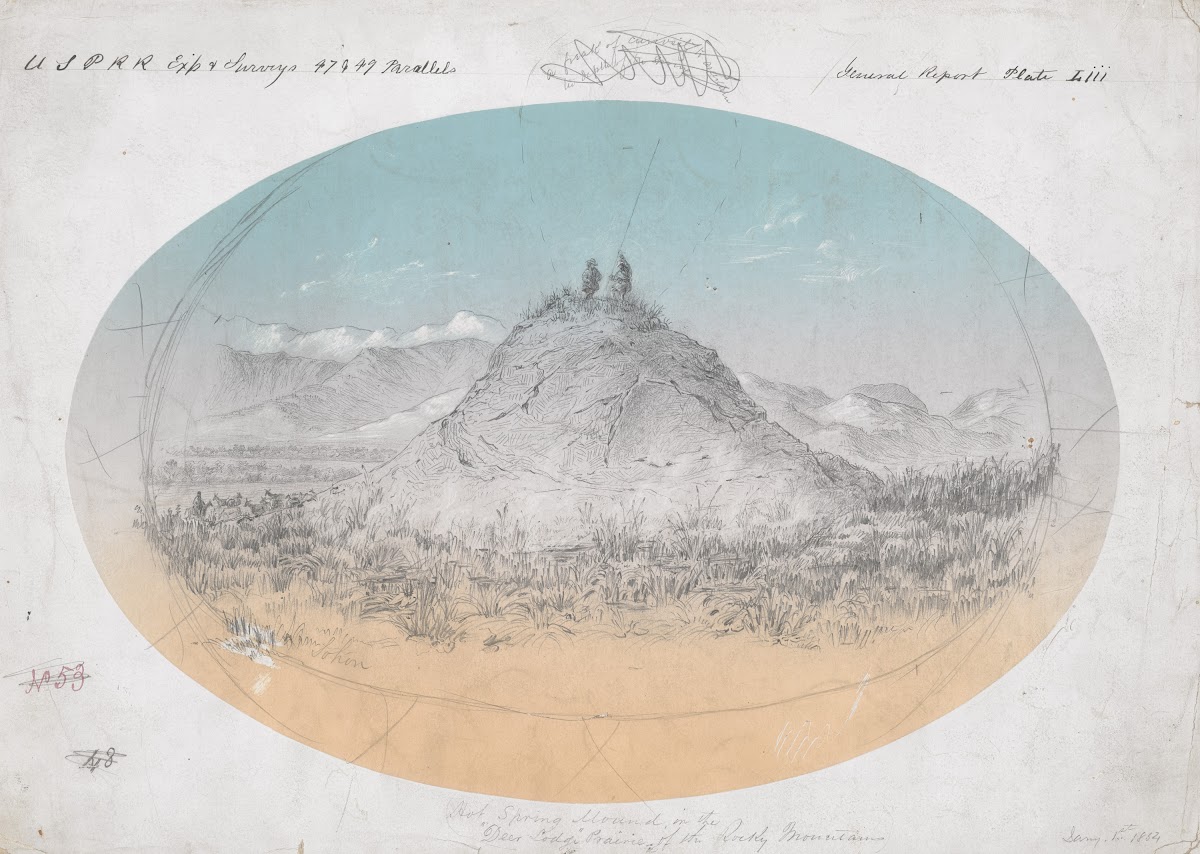 Hot Spring Mound In The Deer Lodge Prairie Of The RockyMountains