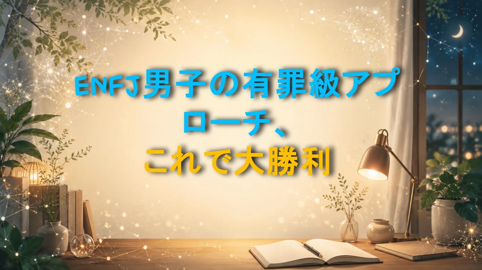 ENFJ男子の有罪級アプローチ、これで大勝利